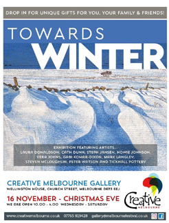 The final exhibition of the year at Creative Melbourne Gallery, Derbyshire.